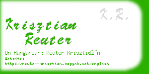 krisztian reuter business card